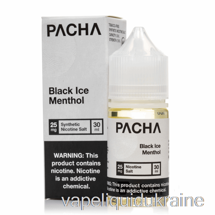 Vape Ukraine Black Ice Menthol - PACHA Salts - 30mL 25mg